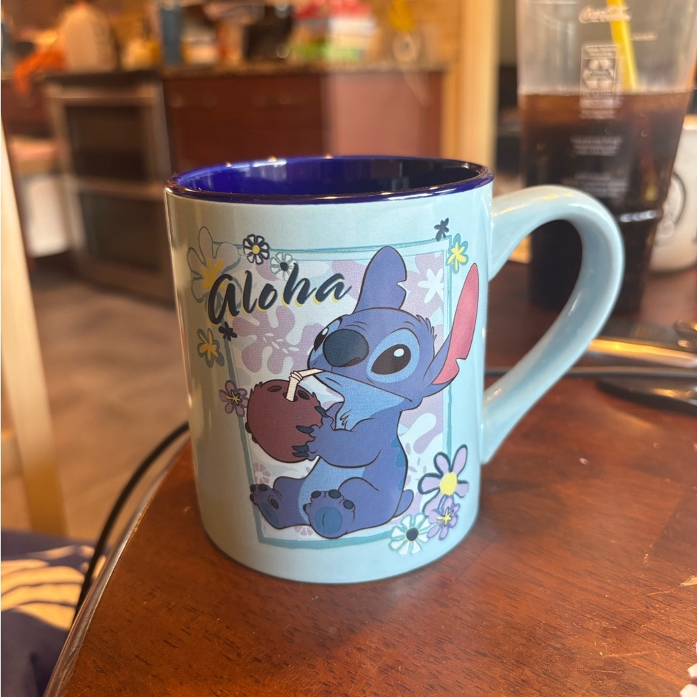Disney Aloha Stitch Blue Mug